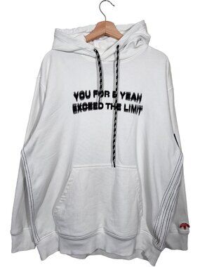 FL6920 - Adidas x Alexander Wang "You For E Yeah" Graphic Hoodie Core White sz L